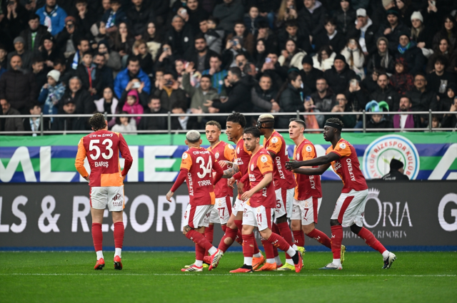 Galatasaray, Rize'de zorlanmadan kazandı