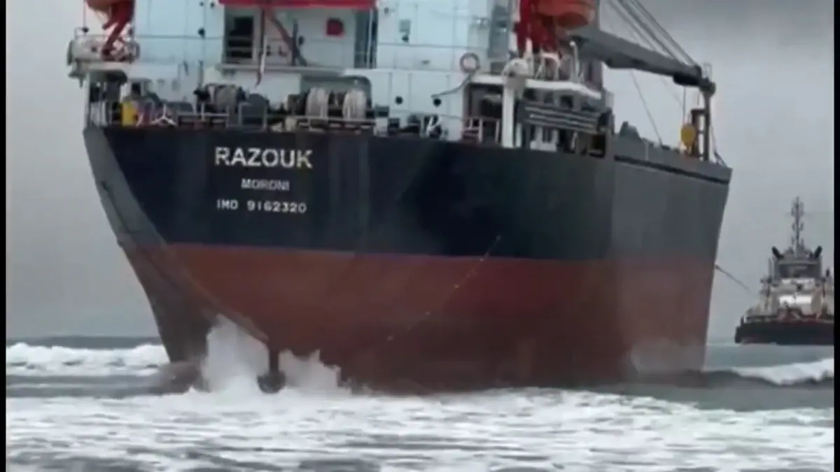Razouk Gemisi 7 Gün Süren Kurtarma Çalışmalarıyla Kurtarıldı