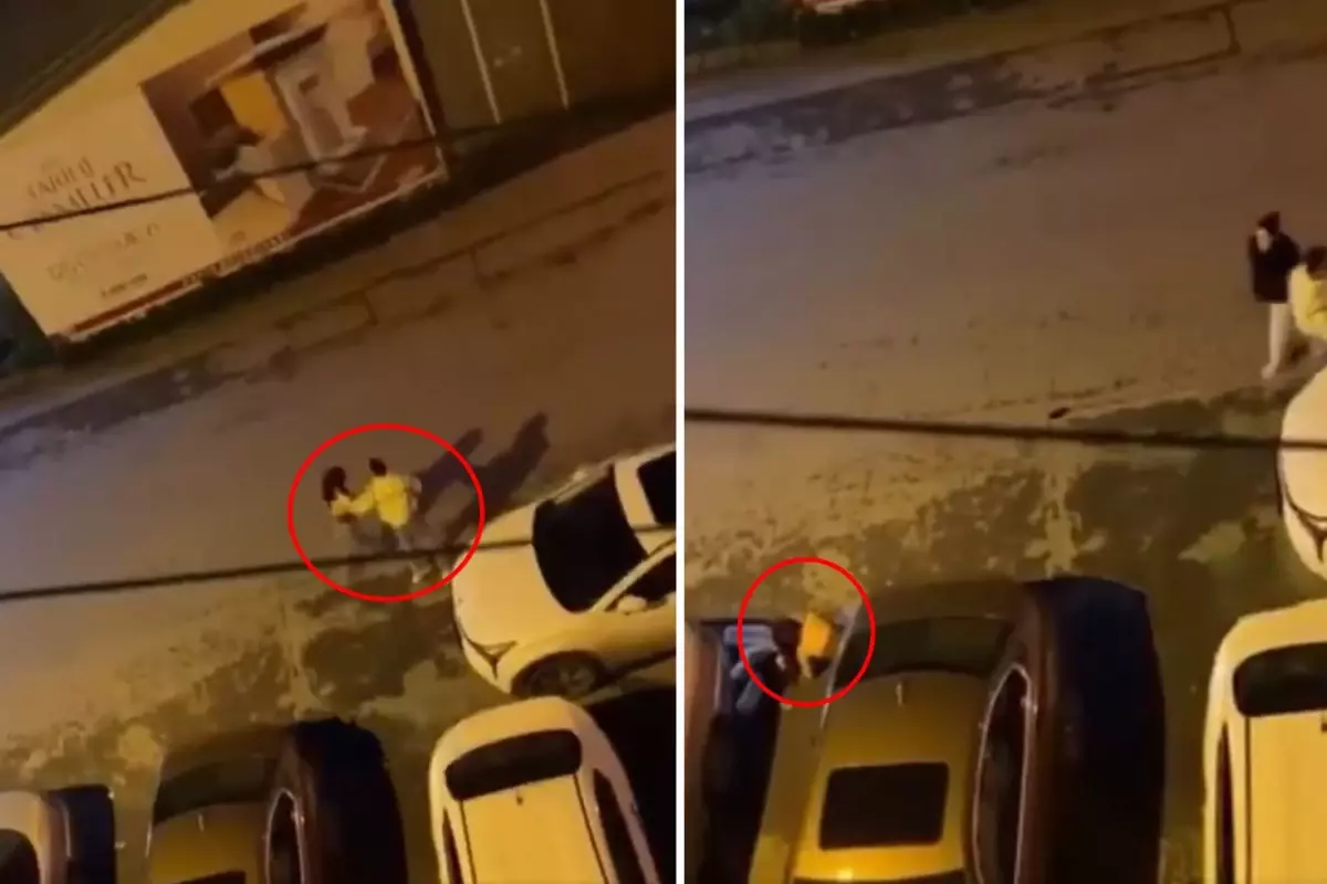 Dehşete düşüren görüntü: "Yapma, o kız" dese de dinlemedi