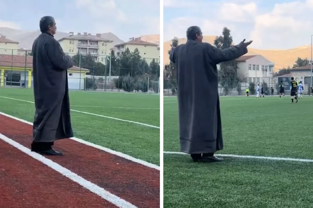 Mardinli Jorge Jesus\'un saha kenarındaki tarzı olay oldu