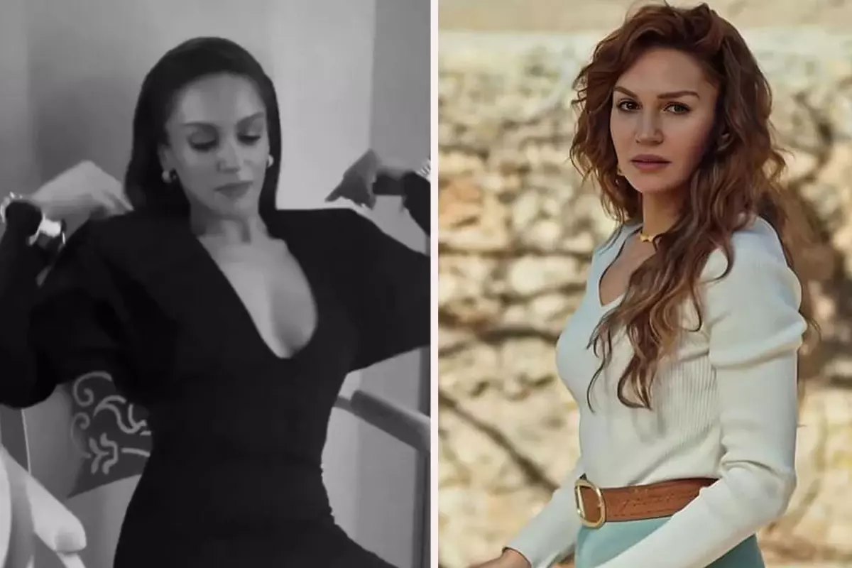 Sahra Şaş\'ın dekoltesine ekipten jet müdahale