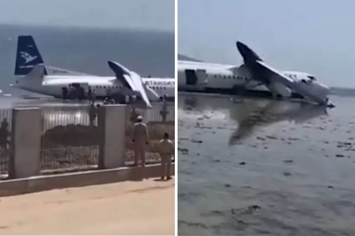 Somali\'de yolcu uçağı Hint Okyanusu\'na acil iniş yaptı