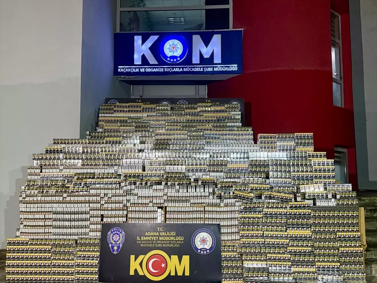 Adana\'da Kaçak Sigara Operasyonu