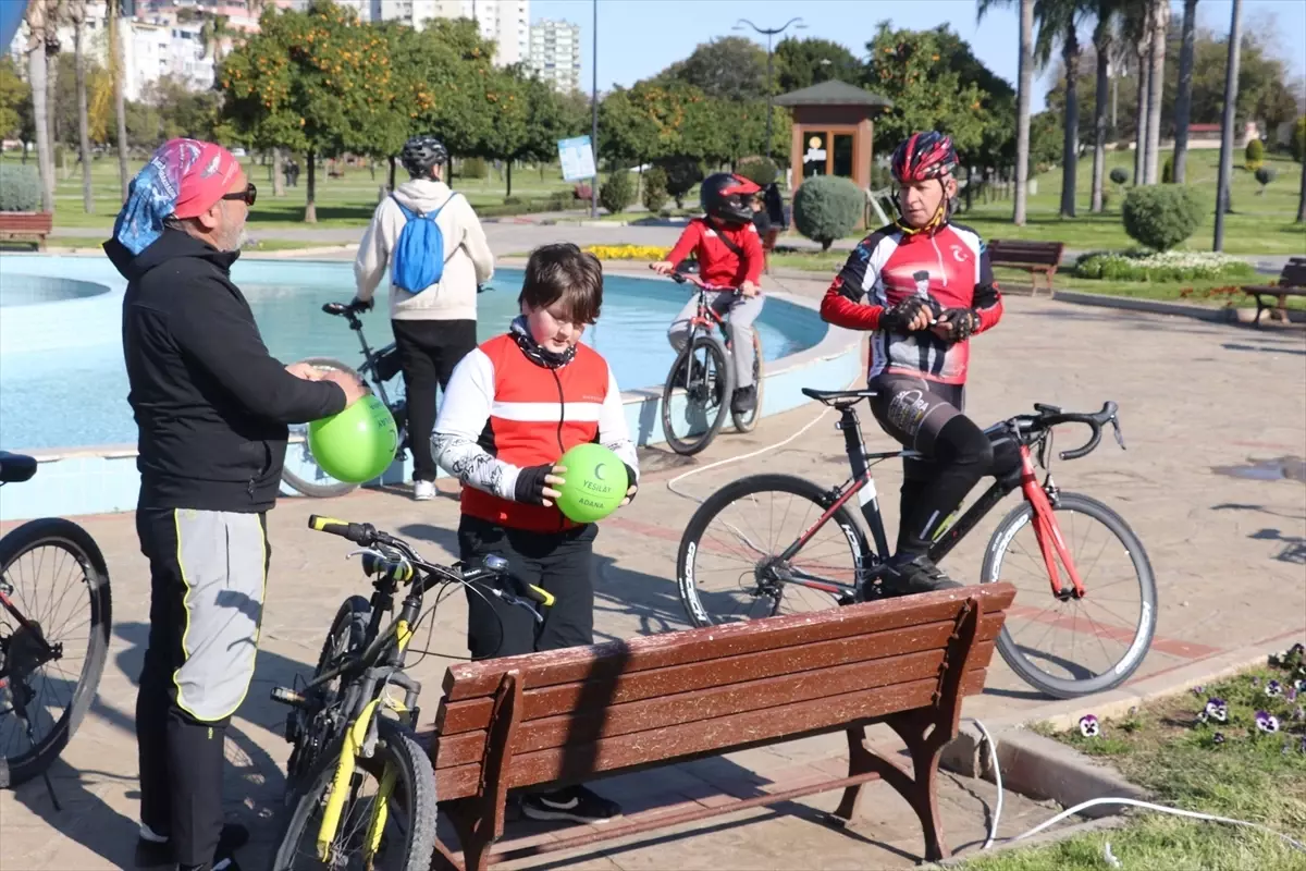 Adana\'da Yeşilay Haftası Bisiklet Turu