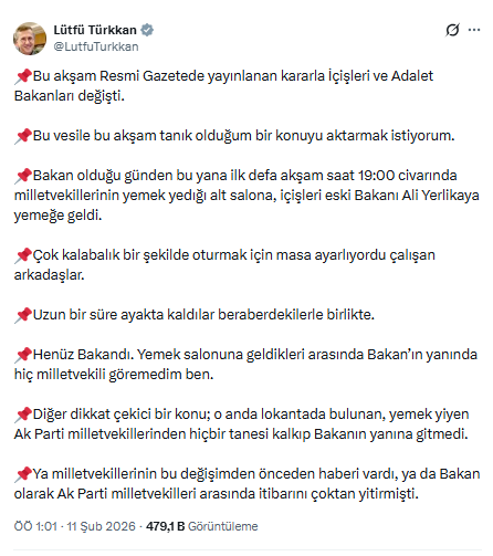 Ali Yerlikaya'ya dair dikkat çeken ayrıntı: Dün akşam Meclis'te hiçbiri yanına gitmedi