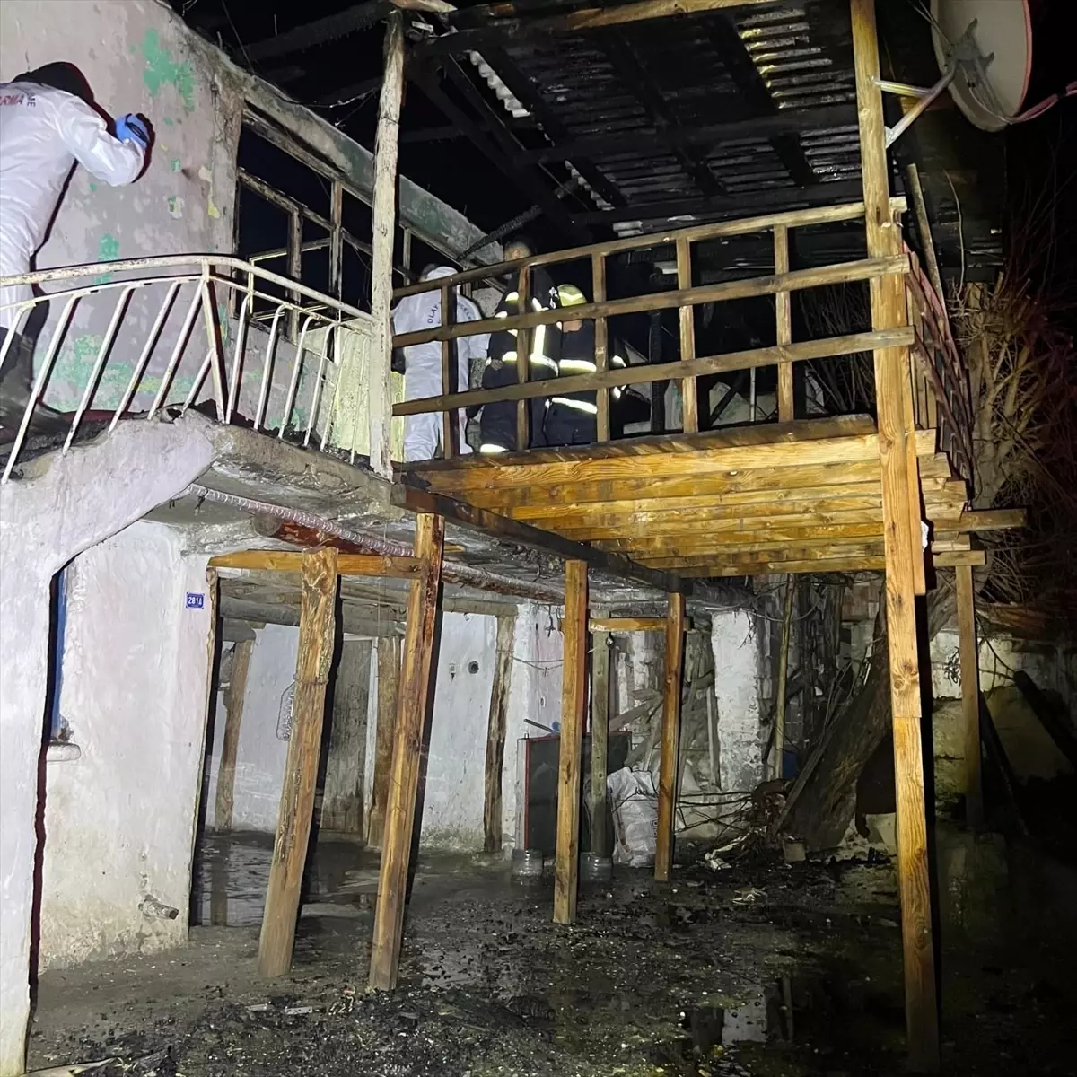 Merzifon\'da Yangın: 1 Ölü, 1 Yaralı