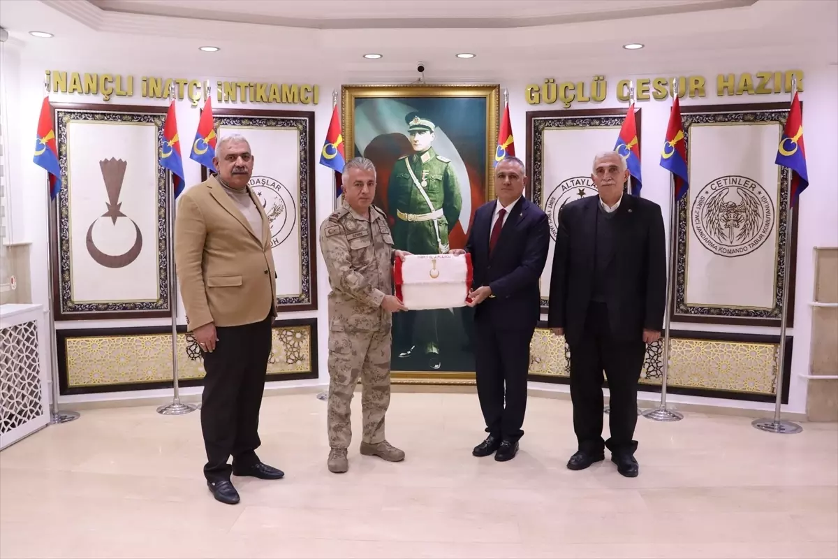 Anadolu Güvenlik Korucuları ve Şehit Aileleri Konfederasyonundan Vali Kızılkaya\'ya ziyaret