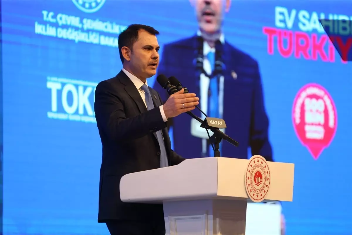 Bakan Kurum, Hatay\'da "Yüzyılın Konut Projesi" kura çekiminde konuştu Açıklaması