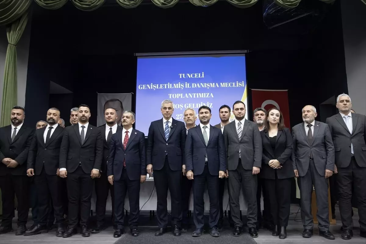 Bakan Memişoğlu, AK Parti Tunceli Genişletilmiş İl Danışma Meclisi Toplantısı\'nda konuştu Açıklaması