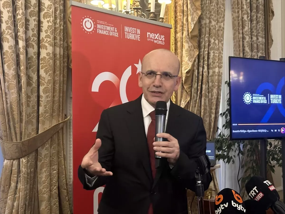 Bakan Şimşek, Cumhurbaşkanlığı Yatırım ve Finans Ofisinin Londra\'daki "20. Yıl" resepsiyonunda konuştu Açıklaması