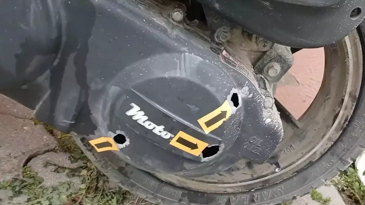 Erdek\'te Motosiklet Kurşunlandı