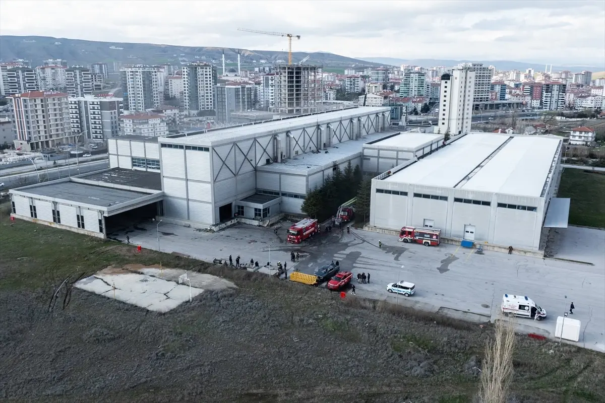 Başkentte Basım Merkezinde Yangın