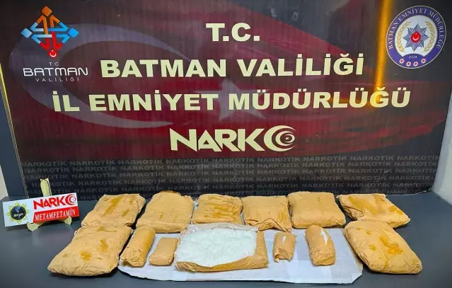 Batman’da Uyuşturucu Operasyonu: 8.5 Kilo Ele Geçirildi