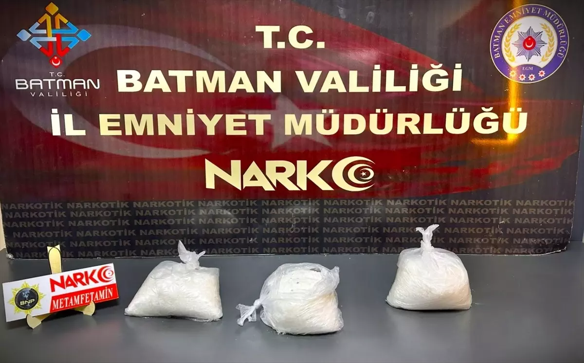Batman\'da 3 Kilo Metamfetamin Ele Geçirildi
