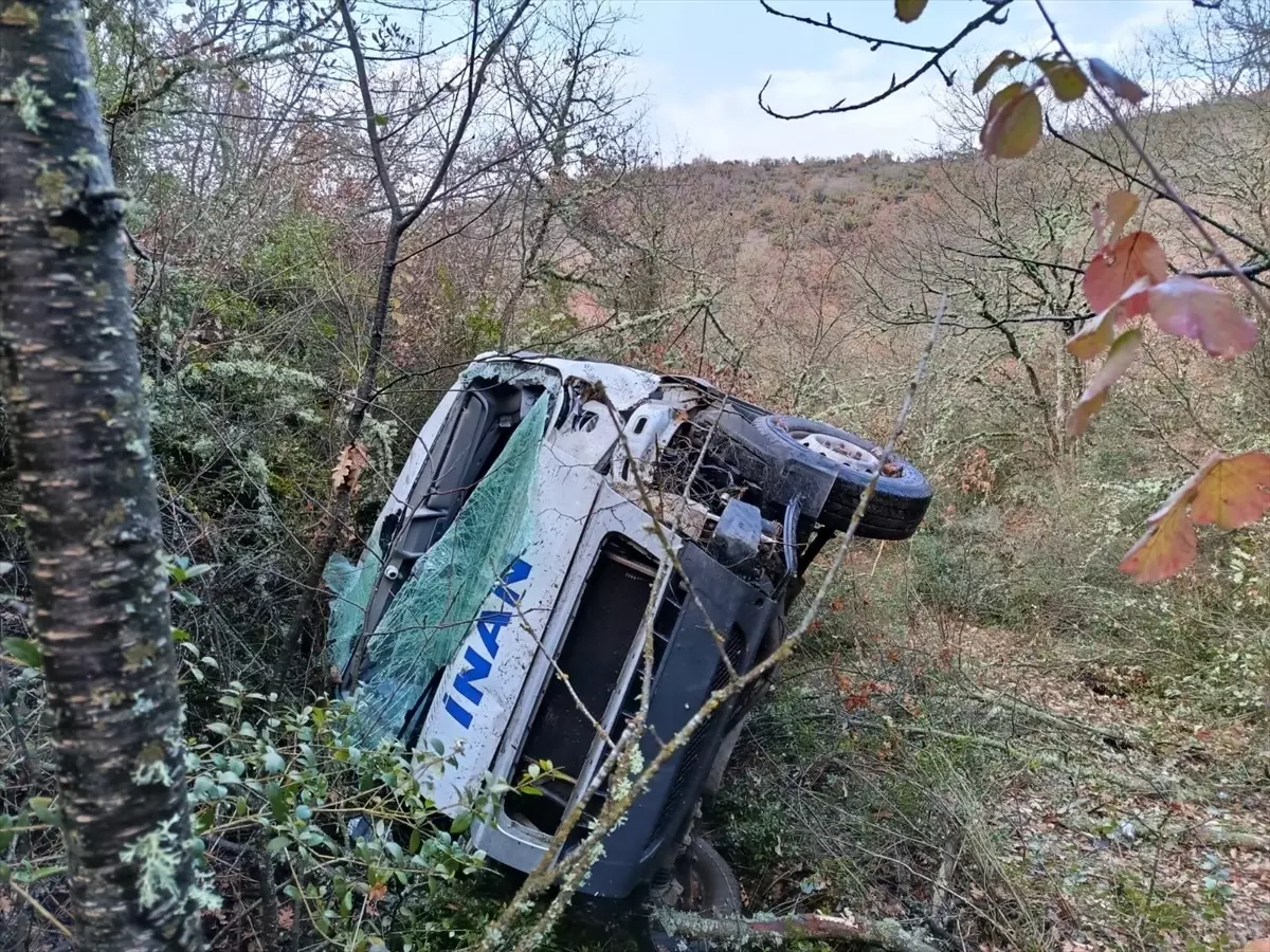 Söğüt\'te Minibüs Devrildi: Sürücü Yaralandı