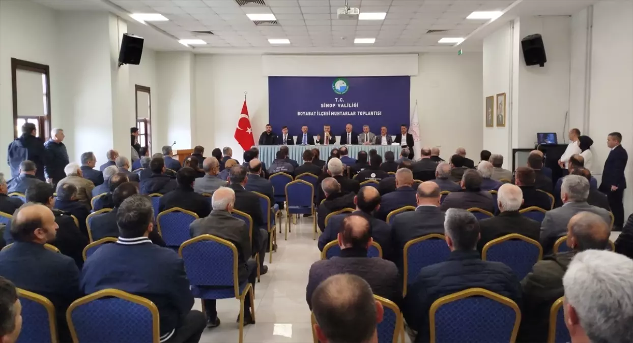 Boyabat\'ta Muhtarlar Toplantısı