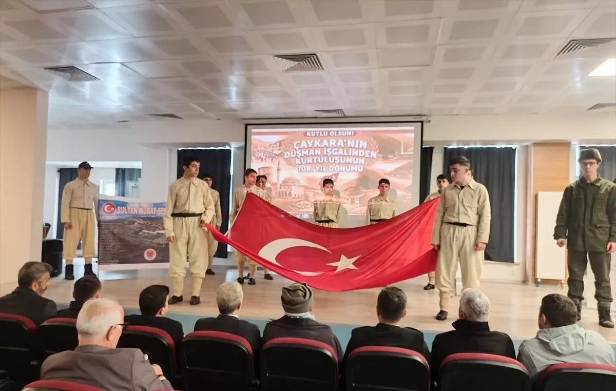 Çaykara\'nın düşman işgalinden kurtuluşunun 108. yıl dönümü kutlandı