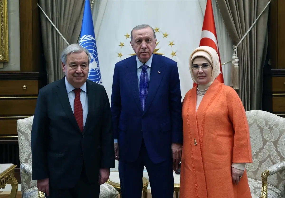 Cumhurbaşkanı Erdoğan, Birleşmiş Milletler Genel Sekreteri Guterres\'i kabul etti