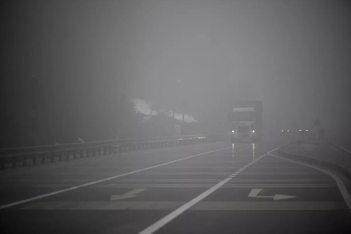 D-100\'de Sis Nedeniyle Görüş Mesafesi Düştü