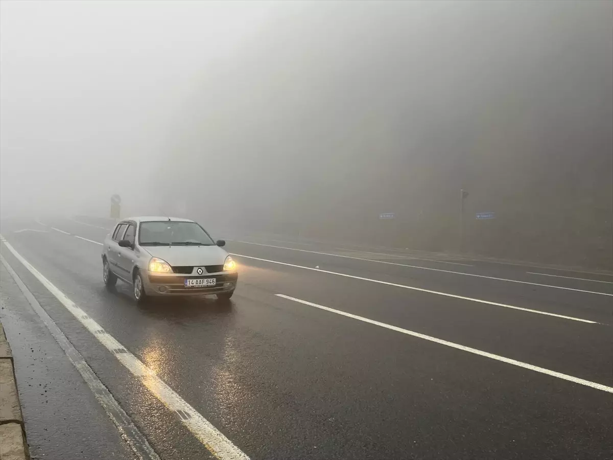 Bolu Dağı\'nda Sağanak ve Sis