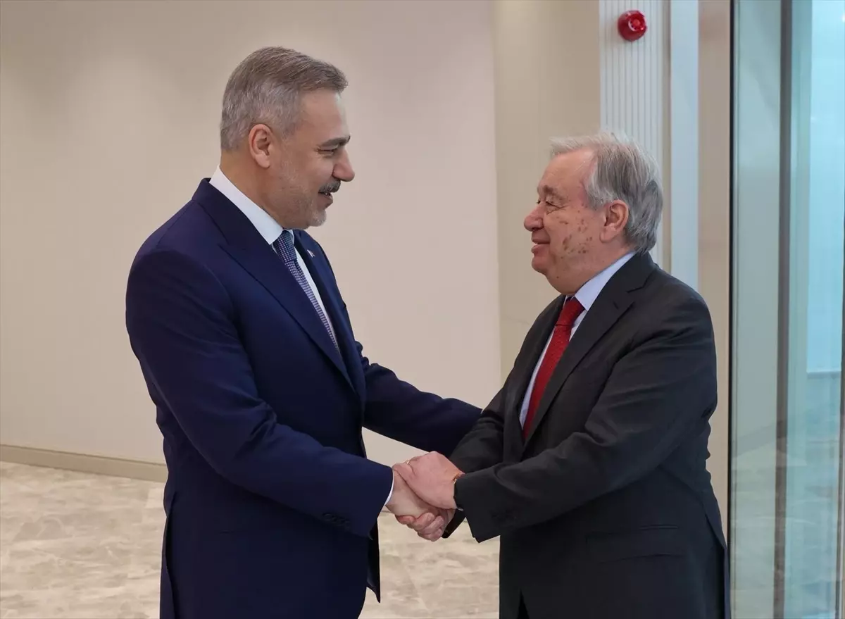 Fidan ve Guterres Ankara\'da Bir Araya Geldi