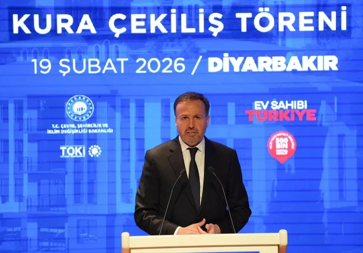 Diyarbakır\'da "Yüzyılın Konut Projesi" kapsamında yapılacak konutların kurası çekildi