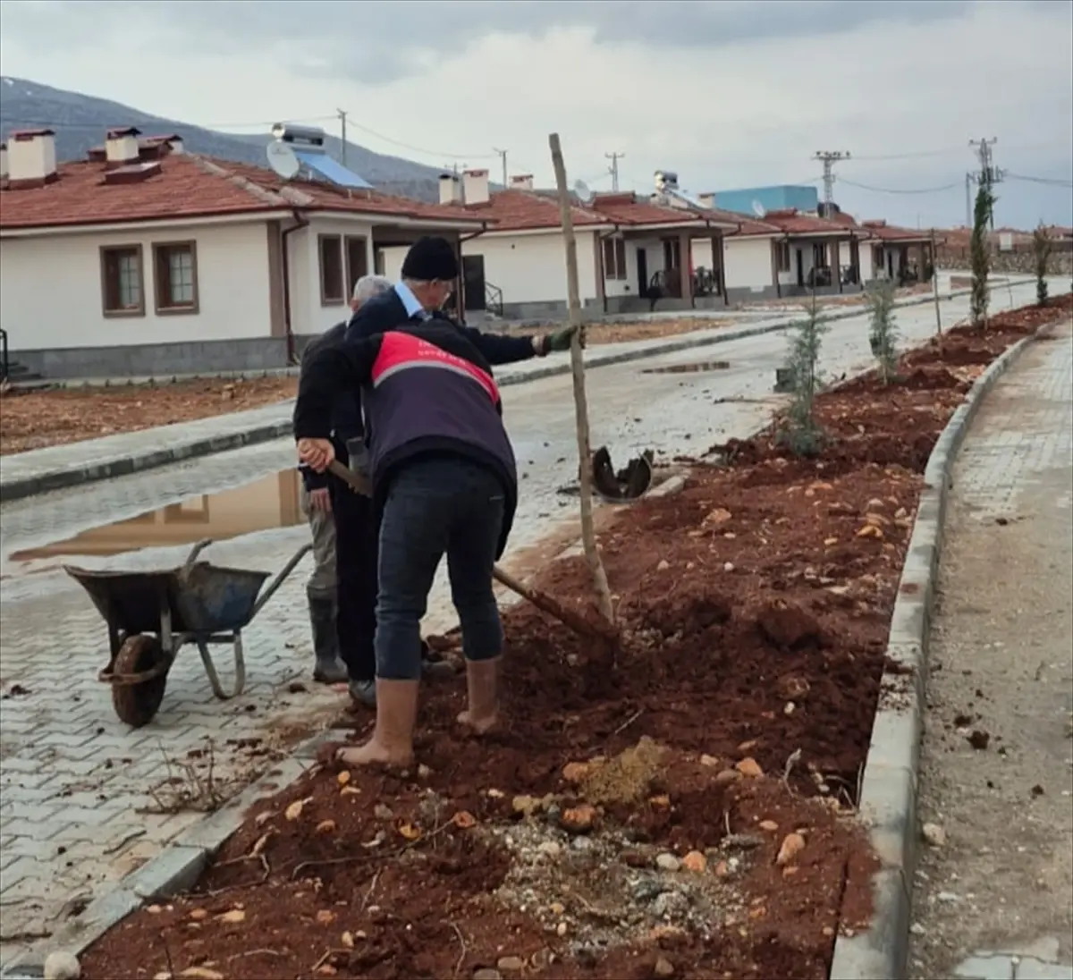 Polat Mahallesi\'nde Peyzaj Çalışmaları Devam Ediyor
