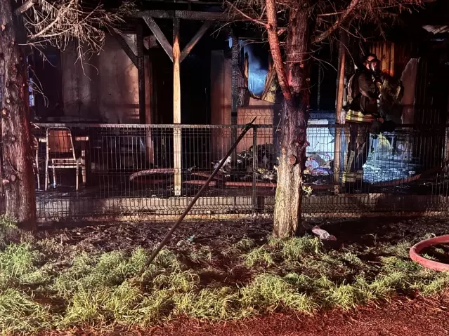 Düzce’de Ev Yangını Söndürüldü