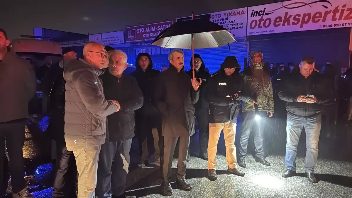 Edirne\'de Sanayi Sitesinde Yangın