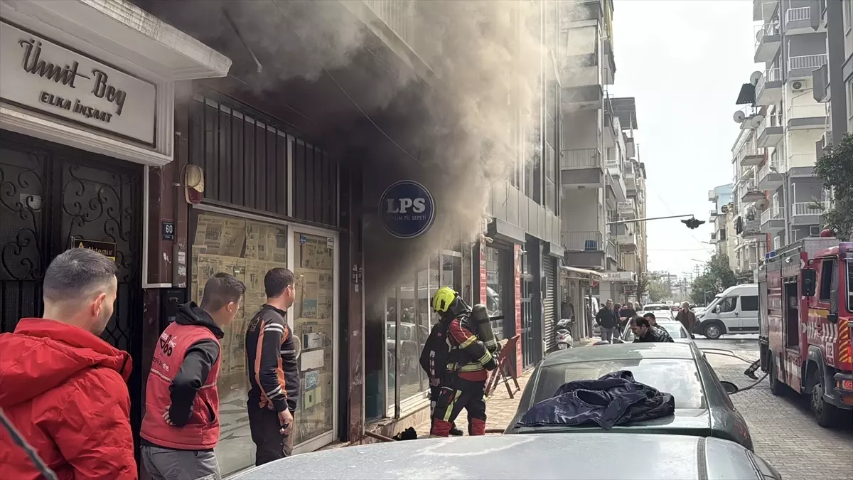 Aydın\'da İş Yerinde Yangın