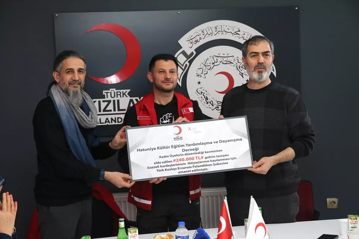 Erzurum\'dan Gazze\'ye Yardım Eli