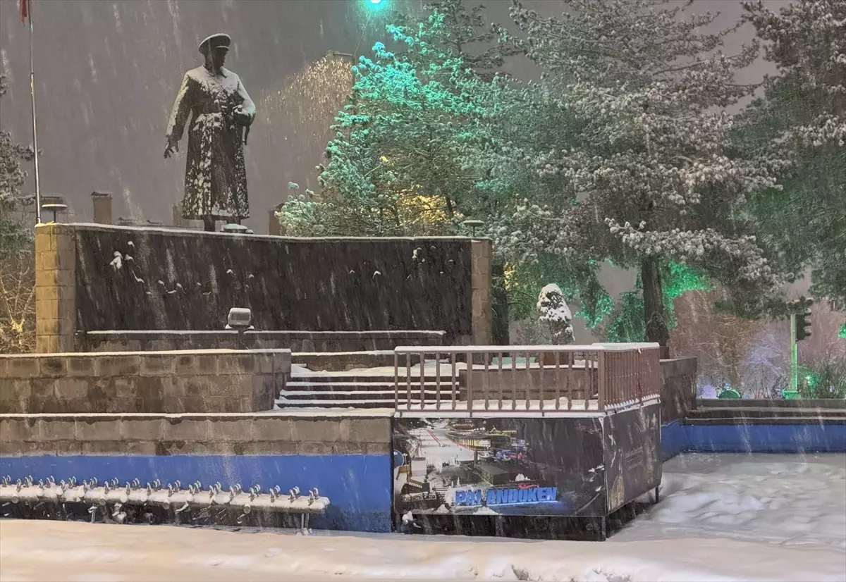 Erzurum\'da Yoğun Kar Yağışı