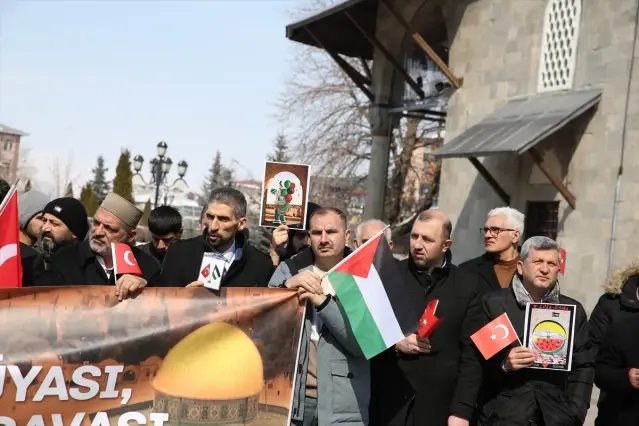 Erzurum’da STK’lerden Gazze’ye Destek Çağrısı