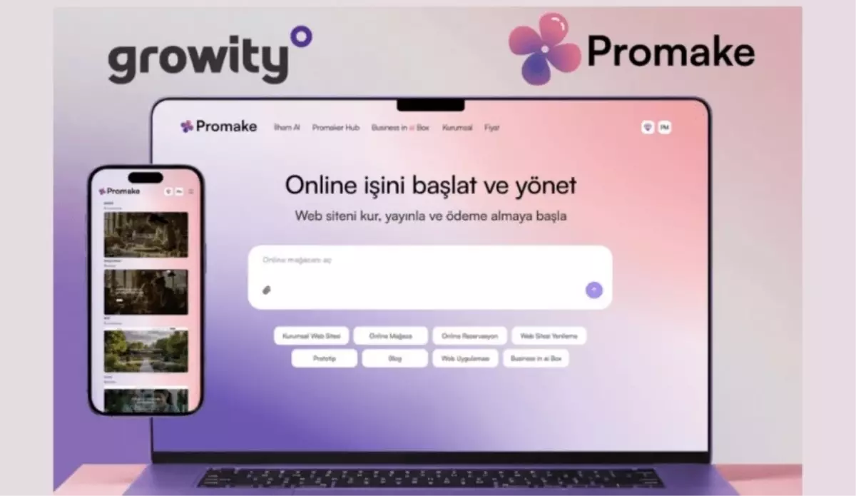 Growity\'den KOBİ\'lere Yönelik Yapay Zeka Girişimi Promake ile Stratejik Ortaklık..