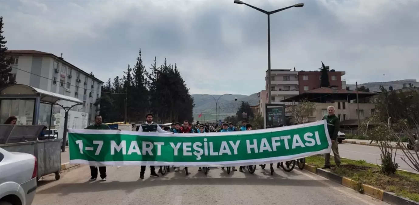 Reyhanlı\'da Yeşilay Haftası Bisiklet Turu Düzenlendi