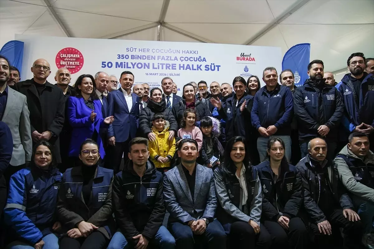 İBB 50 Milyon Litre Süt Dağıttı