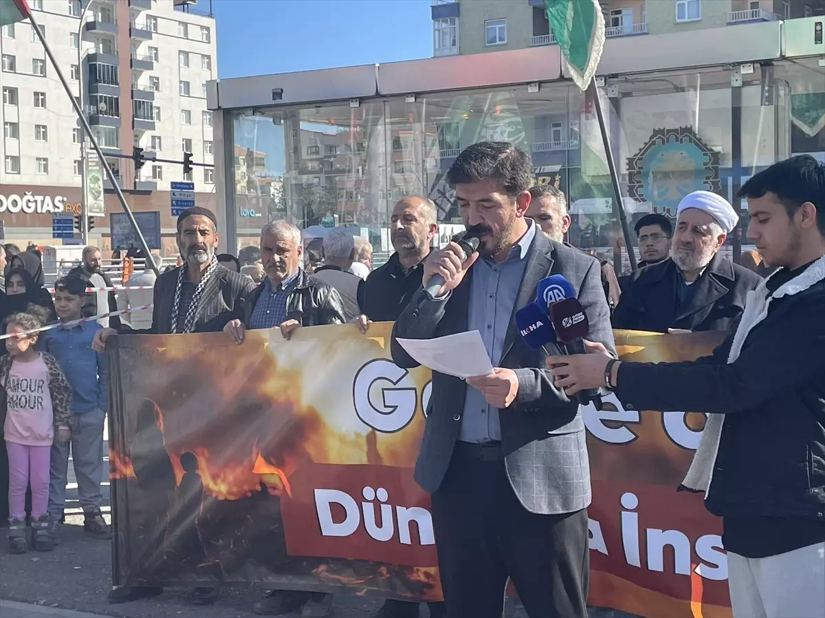 Diyarbakır\'da Gazze Protestosu