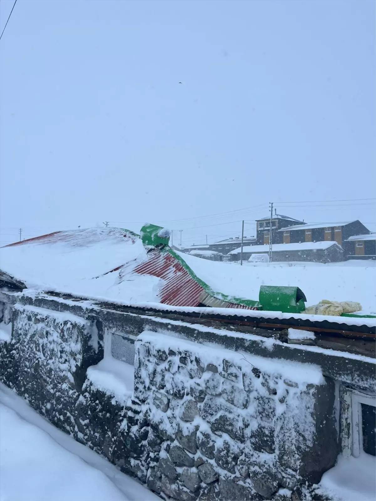 Kars\'ta Ahır Çöktü, 4 Hayvan Telef Oldu