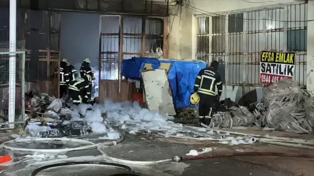 Kayseri’de Mobilya Atölyesinde Yangın