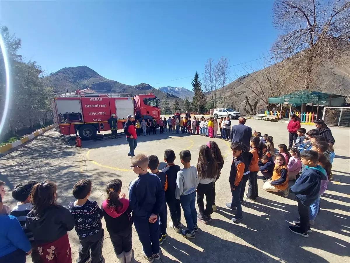 Keban\'da Yangın Söndürme Tatbikatı