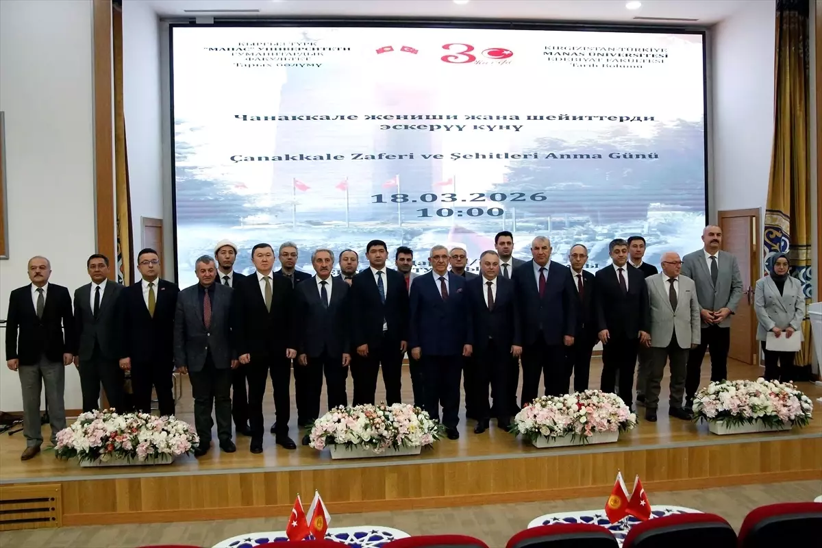 Kırgızistan\'da 18 Mart Şehitleri Anma Günü ve Çanakkale Deniz Zaferi\'nin 111. yılı kutlandı