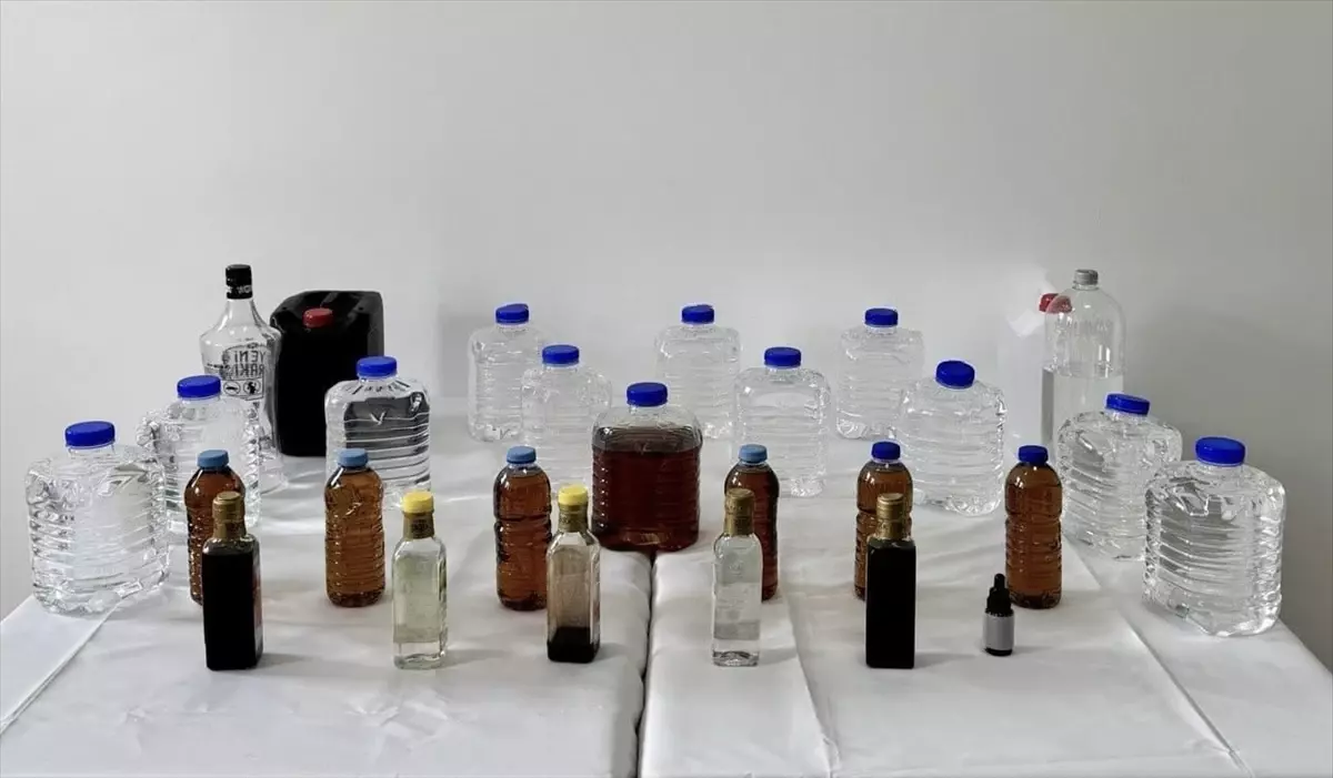 Kırşehir\'de Kaçak Alkol Operasyonu