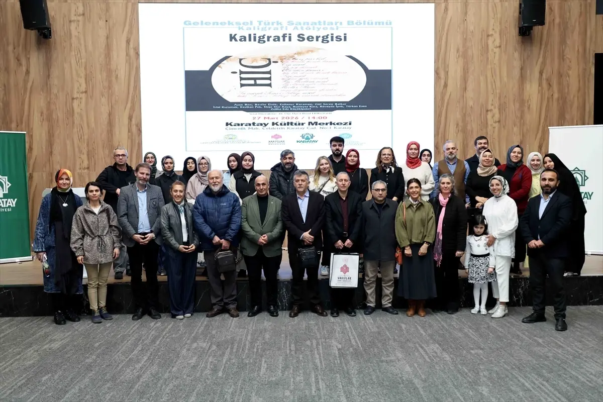 Karatay\'da Kaligrafi Sergisi Açıldı