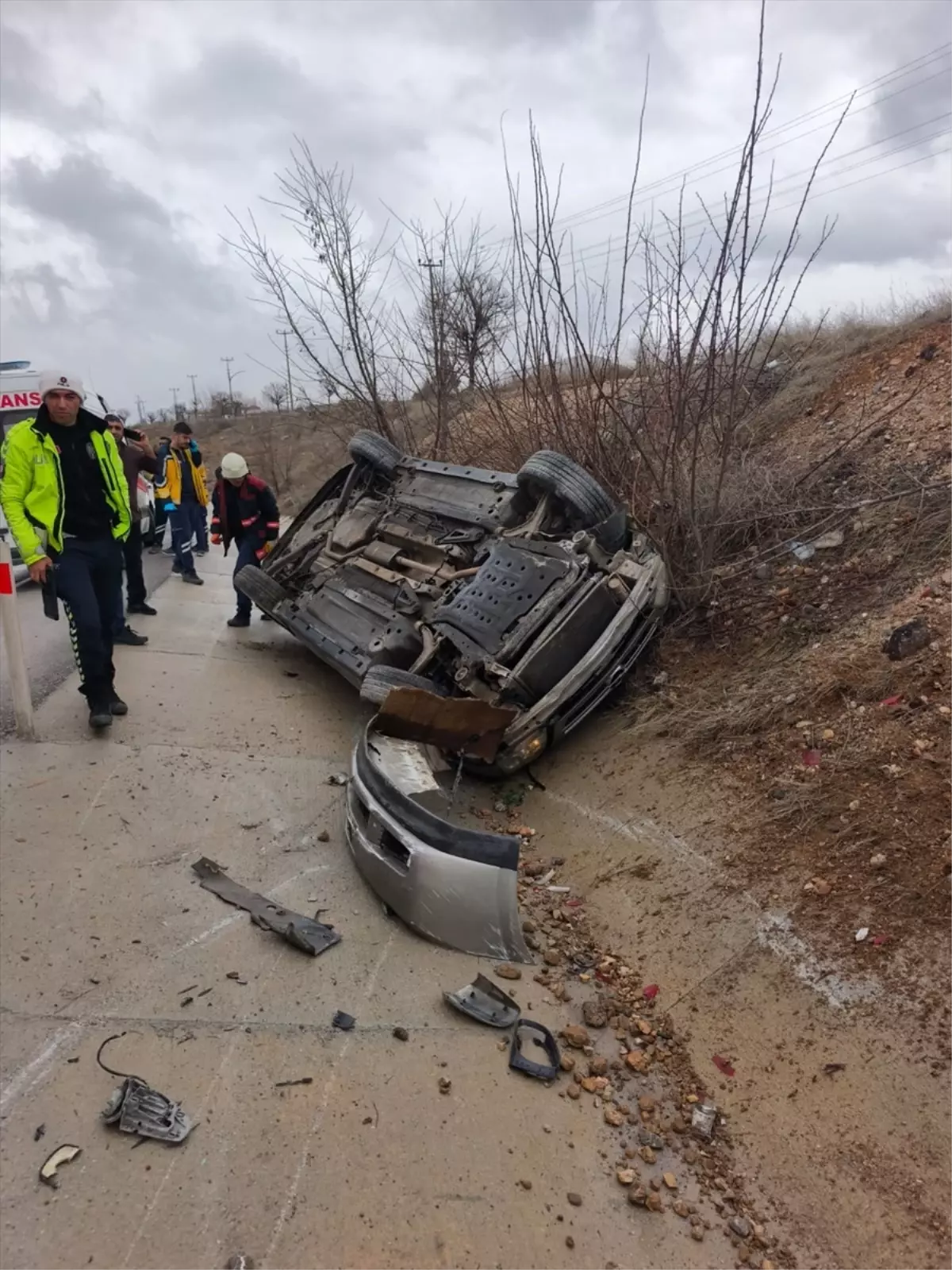Malatya\'da Otomobil Devrildi: 6 Yaralı