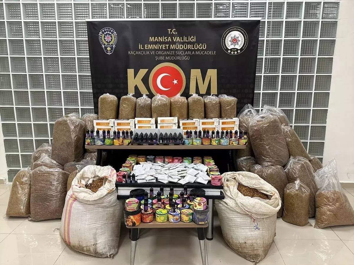 Manisa\'da Kaçakçılık Operasyonu: 8 Gözaltı