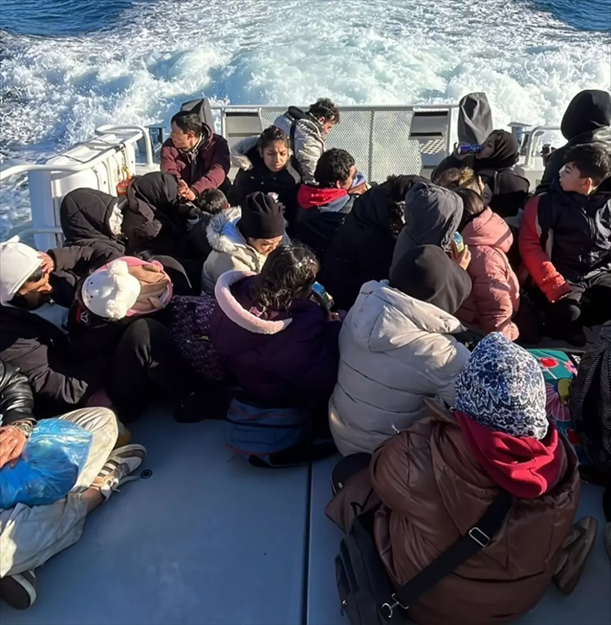 Muğla\'da 44 Düzensiz Göçmen Kurtarıldı