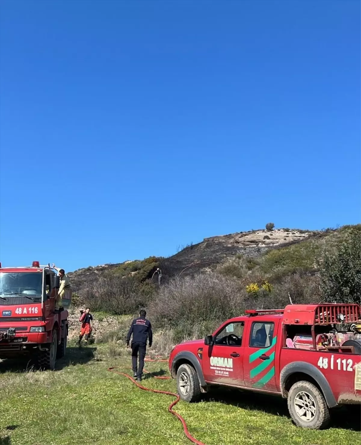 Datça\'da Yangın Söndürüldü