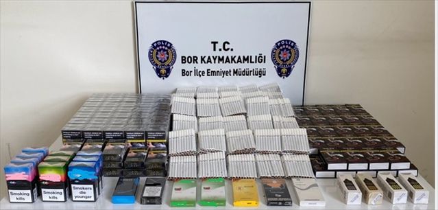 Niğde’de 3 bin 680 Dolu Makaron Ele Geçirildi