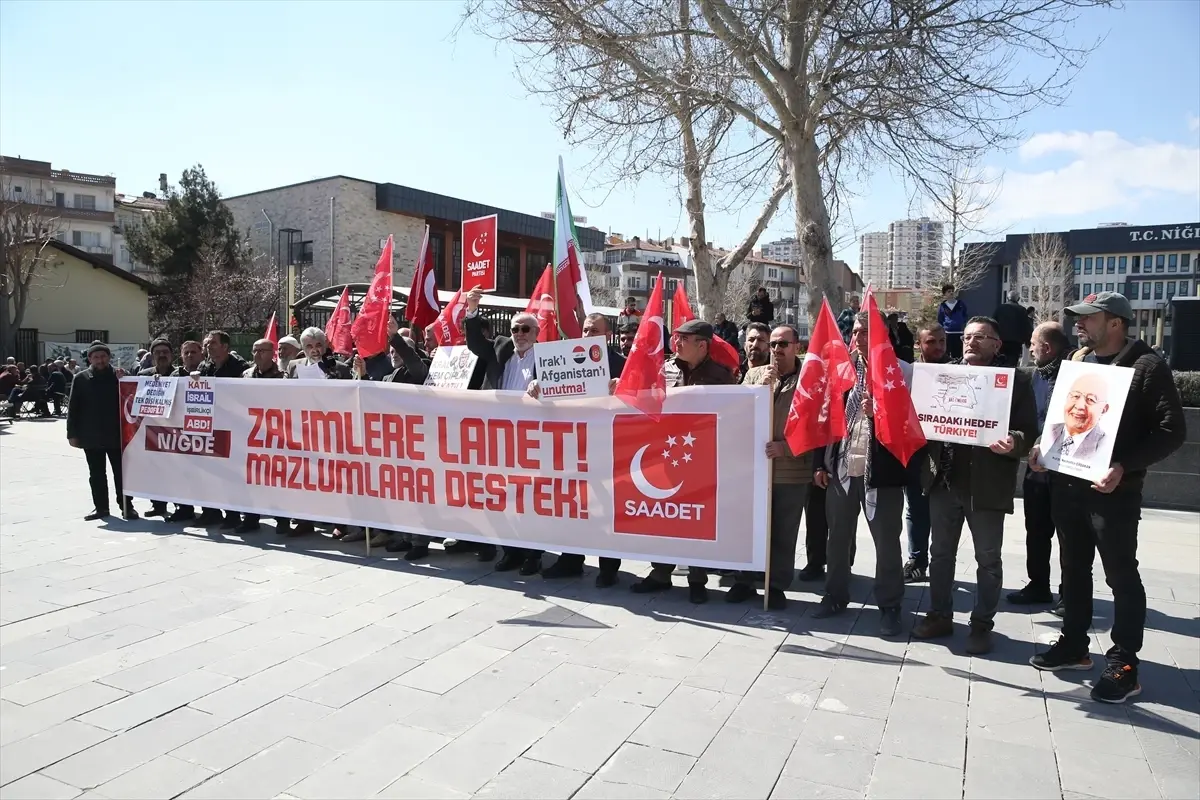 Niğde\'de Gazze Saldırıları Protesto Edildi