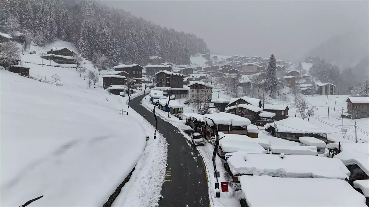 Kar Yağışı Doğu Karadeniz\'i Vurdu
